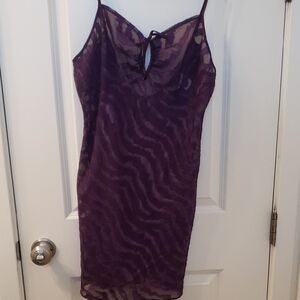 Gilligan & O'Malley Deep Purple Sheer Lingerie